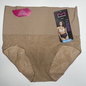 Maidenform Women's Shapewear Tame Your Tummy Firm Control Brief Underwear Tan L